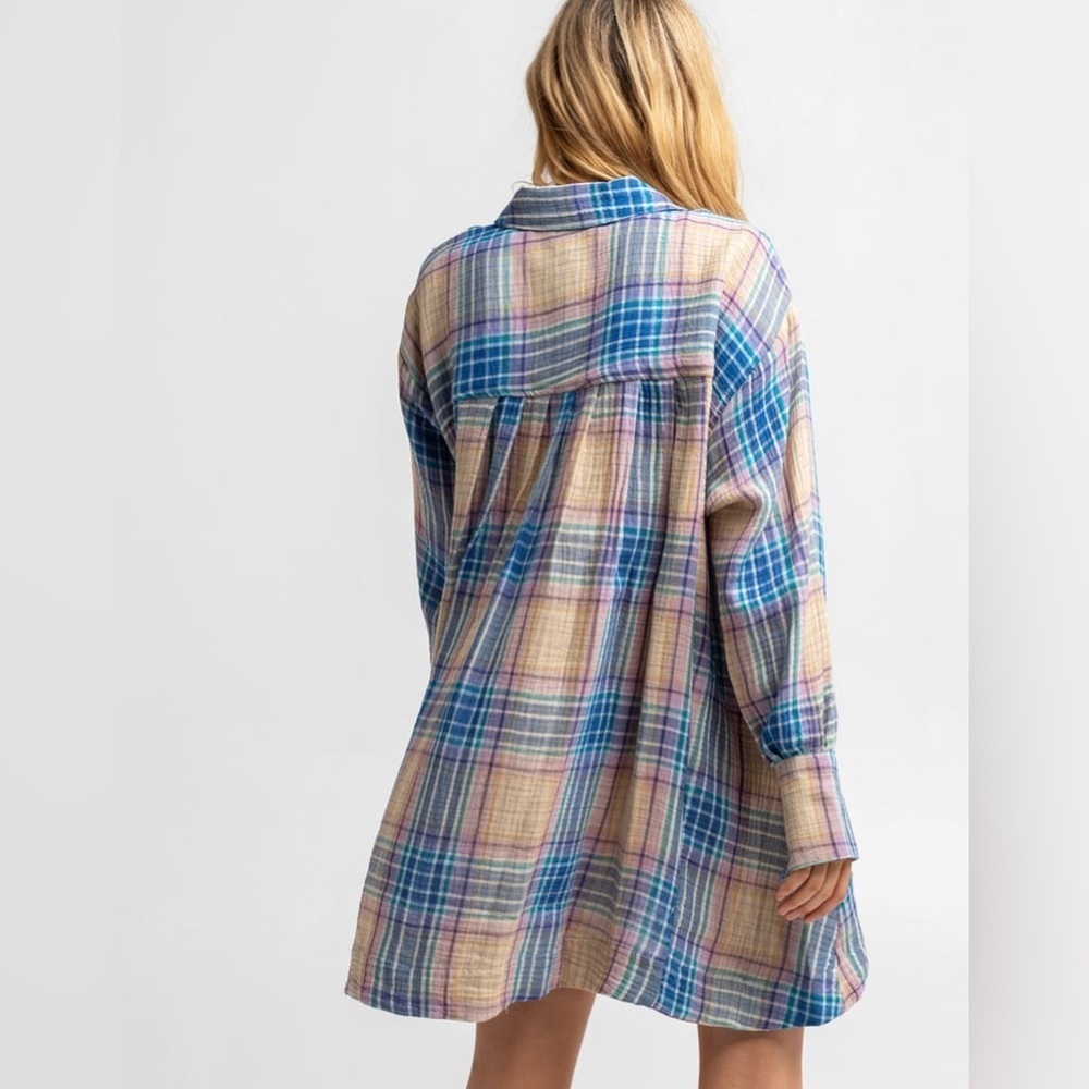FREE PEOPLE Voyage Shirt Dress Size XS - Picture 3 of 12